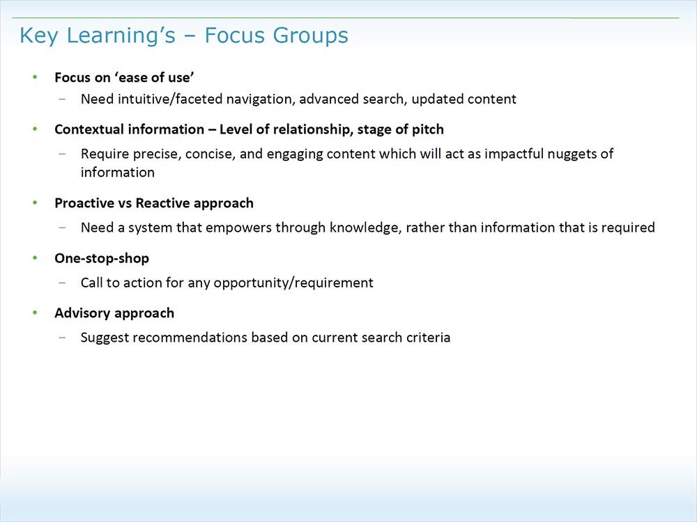 Key Learnings